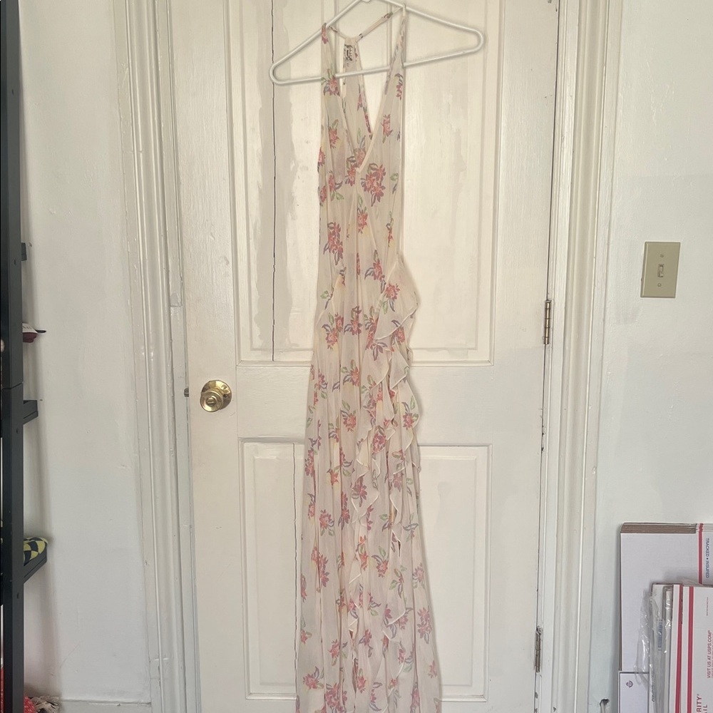 Free People stop and stare floral maxi sheer dress size xs nwot - Picture 5 of 10
